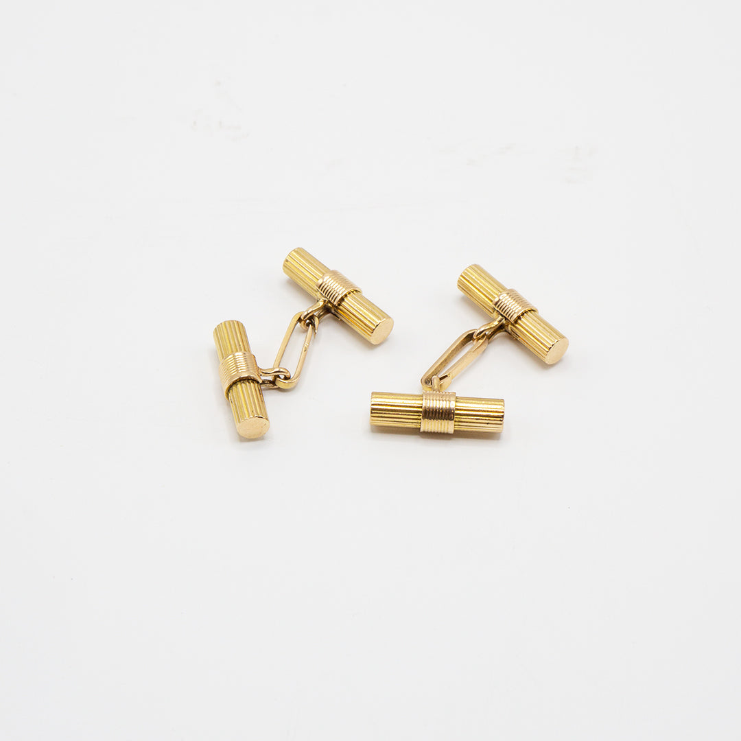 Fluted baton cufflinks