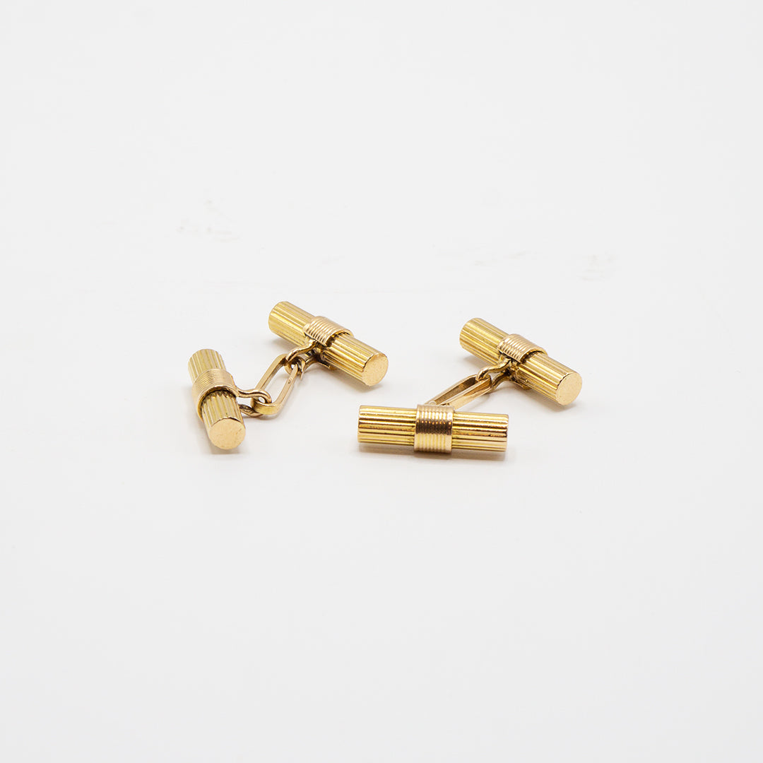 Fluted baton cufflinks