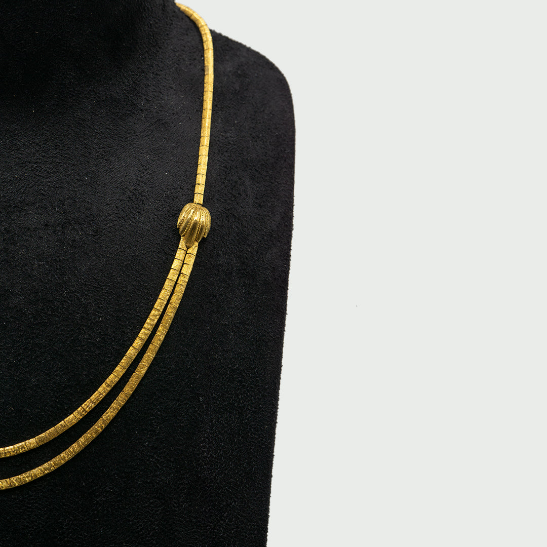 Italian golden necklace