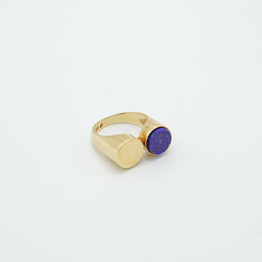 Lapis Lazuli golden ring